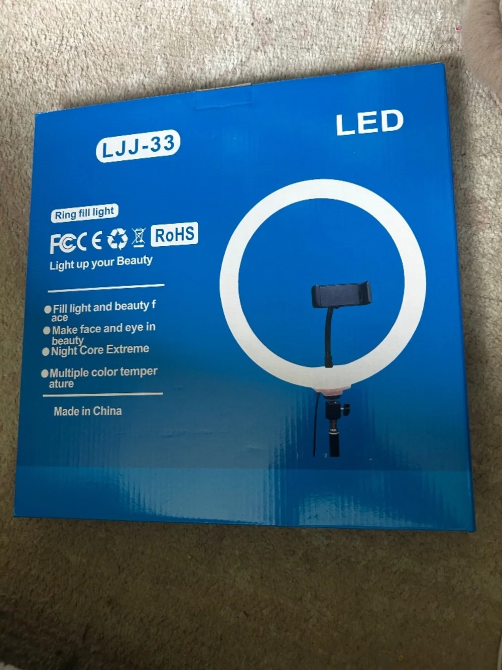 New LED Ring Light and Adjustable Phone Tripod